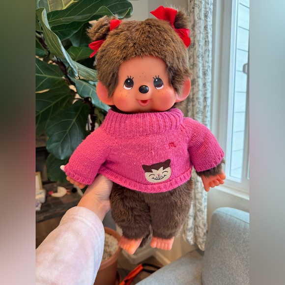 Monchhichi Other - Large Monchhichi vintage girl doll